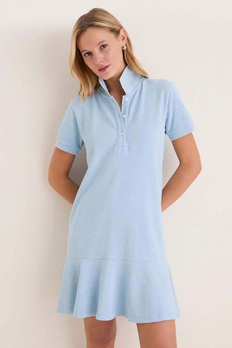 Light Blue Pique May Polo Dress | Tuckernuck (US)