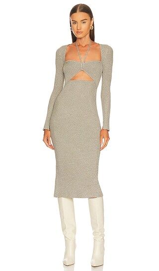 Danika Marled Midi Dress in Nougat Multi | Revolve Clothing (Global)