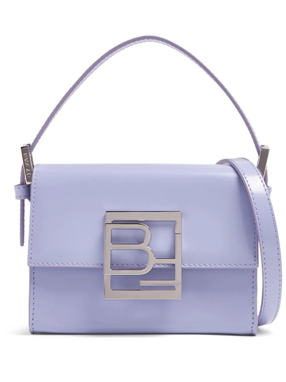 BY FAR logo-plaque Leather Shoulder Bag | Blue | FARFETCH | Farfetch Global