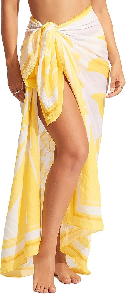 Seafolly womens Oversize Printed Multi Wear Sarong Pareo Cover Up | Amazon (US)