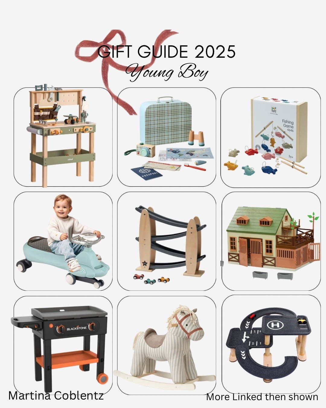 Young Boy Gift guide 

🎄check out my gift guides at the top of my page for more 



•gift guide •gift ideas •Christmas gift •birthday gift •girl gift guide •boy gift guide •Montessori •Christmas 2025 

#LTKKids #LTKGiftGuide #LTKBaby