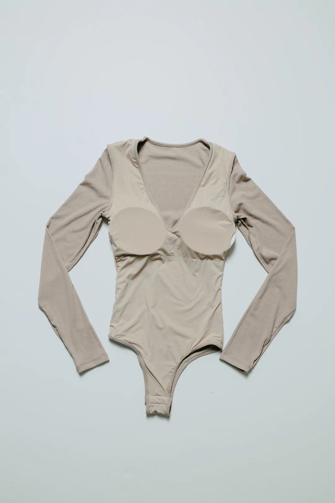 Deep V Long Sleeve Bramisuit | Klassy