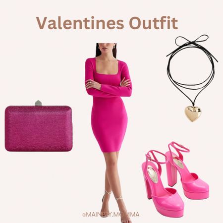Valentine's Day outfit inspo

#valentines #valentinesday #vday #necklace #heels #pumps #shoes #clutch #dress #datenight #fashion #valentinesfinds #pink #trend #trending #fashion 

#LTKshoecrush #LTKstyletip #LTKbeauty