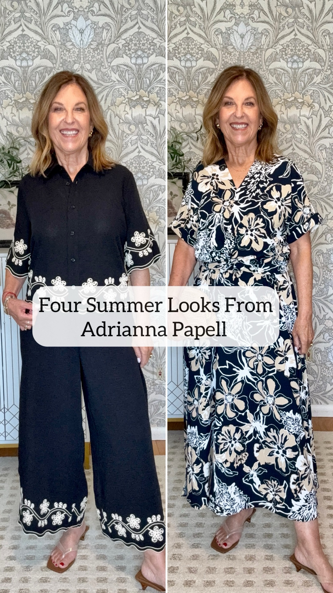 Adrianna Papell sent me some new looks — including two matching sets, a pretty crewneck sweater, and a lightweight summer top that goes with everything in your wardrobe. Plus, it has a matching skirt. 

Casual, cute, and comfortable. Perfect for everyday wear, vacation, and warm summer days.

Blue lightweight sweater/top and yellow top runs tts, I’m wearing size XS.
Black set runs big, I’m wearing size Xs. 
Skirt and top are true to size, but roomy and comfortable. I’m wearing size XS.

#ad
@adriannapapell
#adriannapapell

#LTKOver40 #LTKSeasonal #LTKTravel