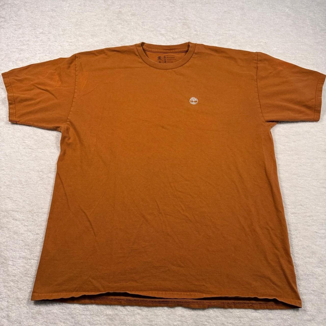 Timberland Men's T-shirt - Orange - XL | Depop US