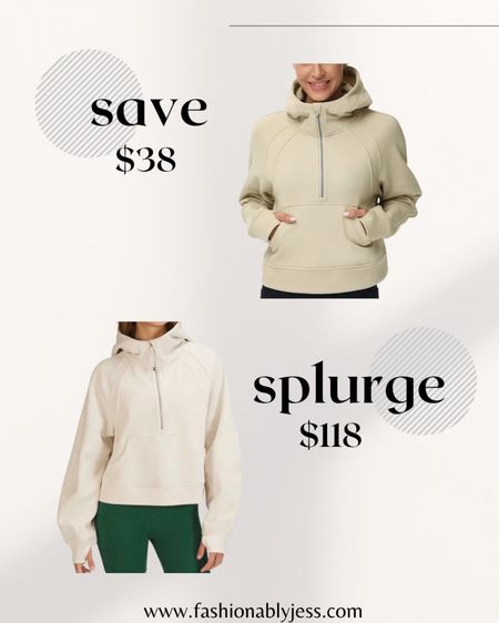 Absolutely loving the Lululemon scuba dupe! Perfect if you’re not looking to splurge! Save today with the amazon dupe or splurge today with the amazing scuba! 

#LTKFind #LTKstyletip #LTKSeasonal
