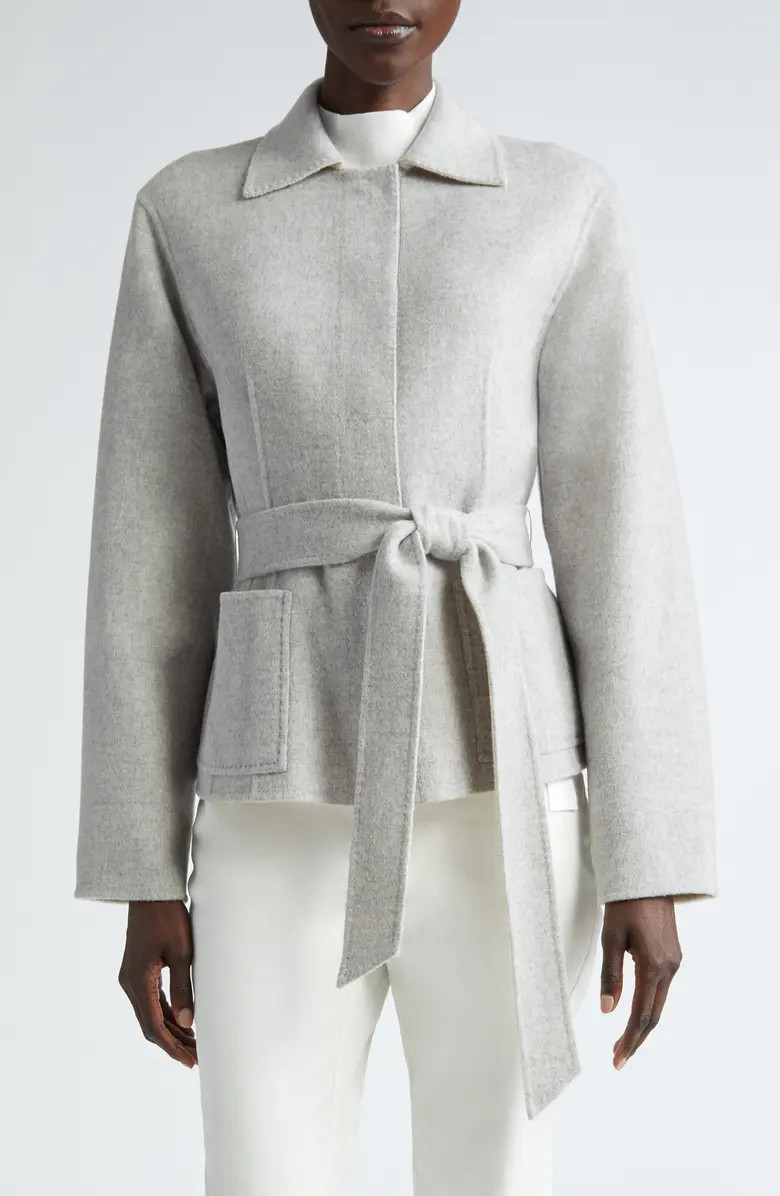 Lafayette 148 New York Reversible Belted Wool & Cashmere Jacket | Nordstrom | Nordstrom