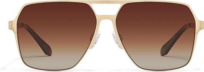 QUAY - Men's Sunglasses, Oversized Aviator Shades, UV Protected Lenses | Amazon (US)
