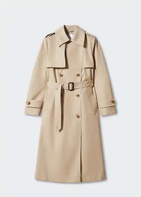 Classic long trench coat -  Women | Mango USA | MANGO (US)