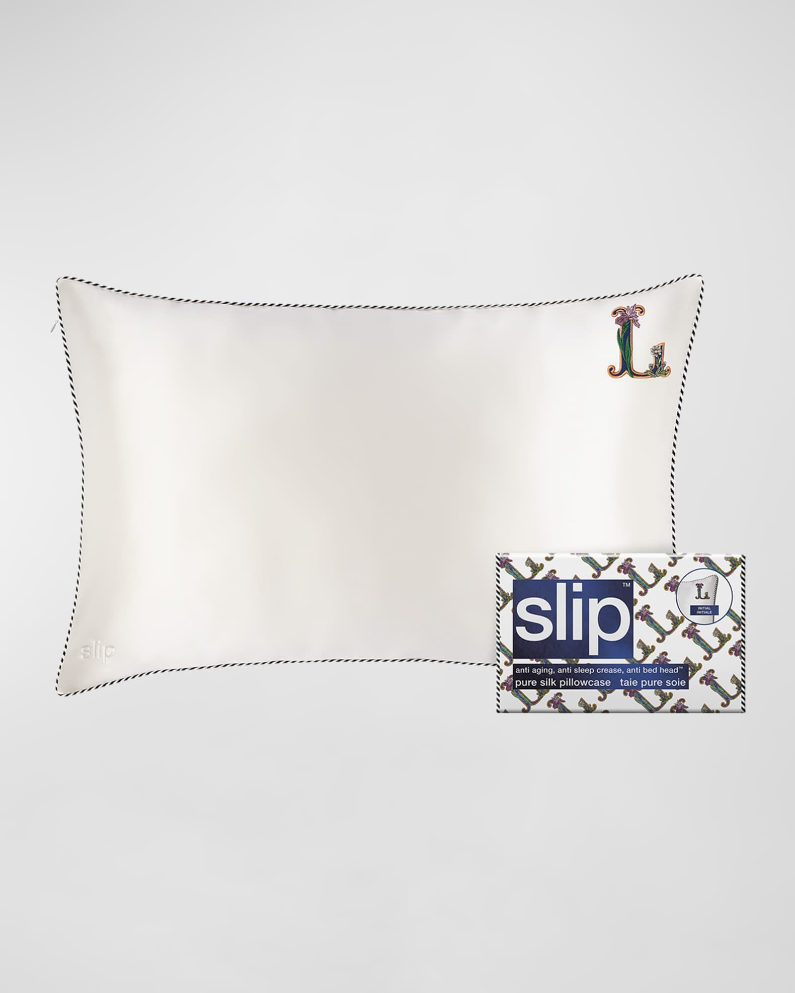 Slip Pure Silk Embroidered Queen Pillowcase | Neiman Marcus