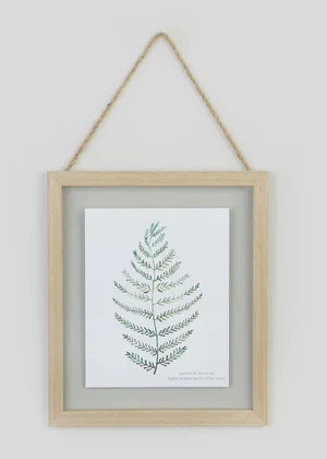 Hanging Wooden Frame (36cm x 31cm x 2cm) | Matalan (UK)