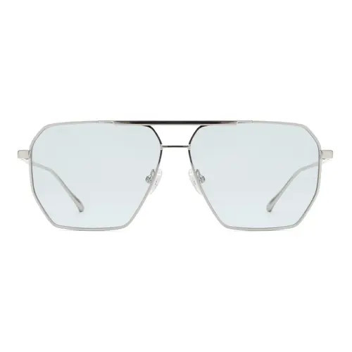 12PM STUDIOS London Metal Sunglasses in Silver/blue at Nordstrom | Nordstrom