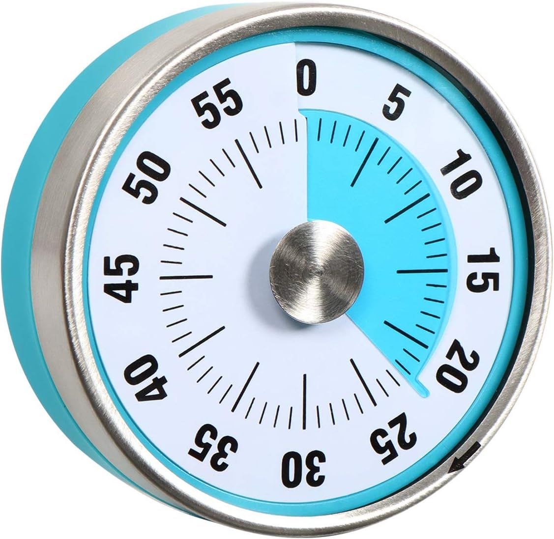BRAPILOT Visual Kitchen Countdown Timer Wind Up Round 3" Magnetic Kids Timer Visual Analog 60 Min... | Amazon (US)