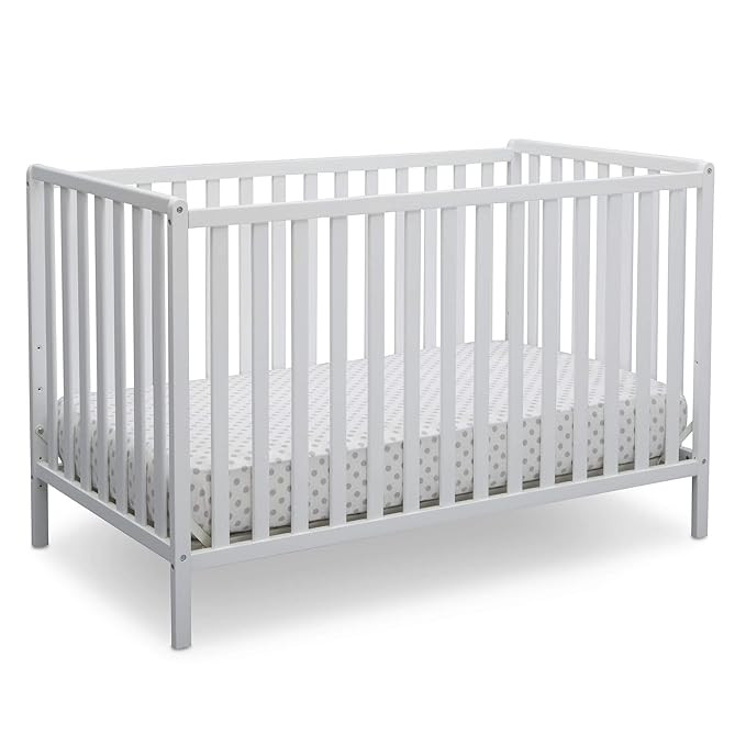 Delta Children Heartland 4-in-1 Convertible Crib - Greenguard Gold Certified, Bianca White | Amazon (US)