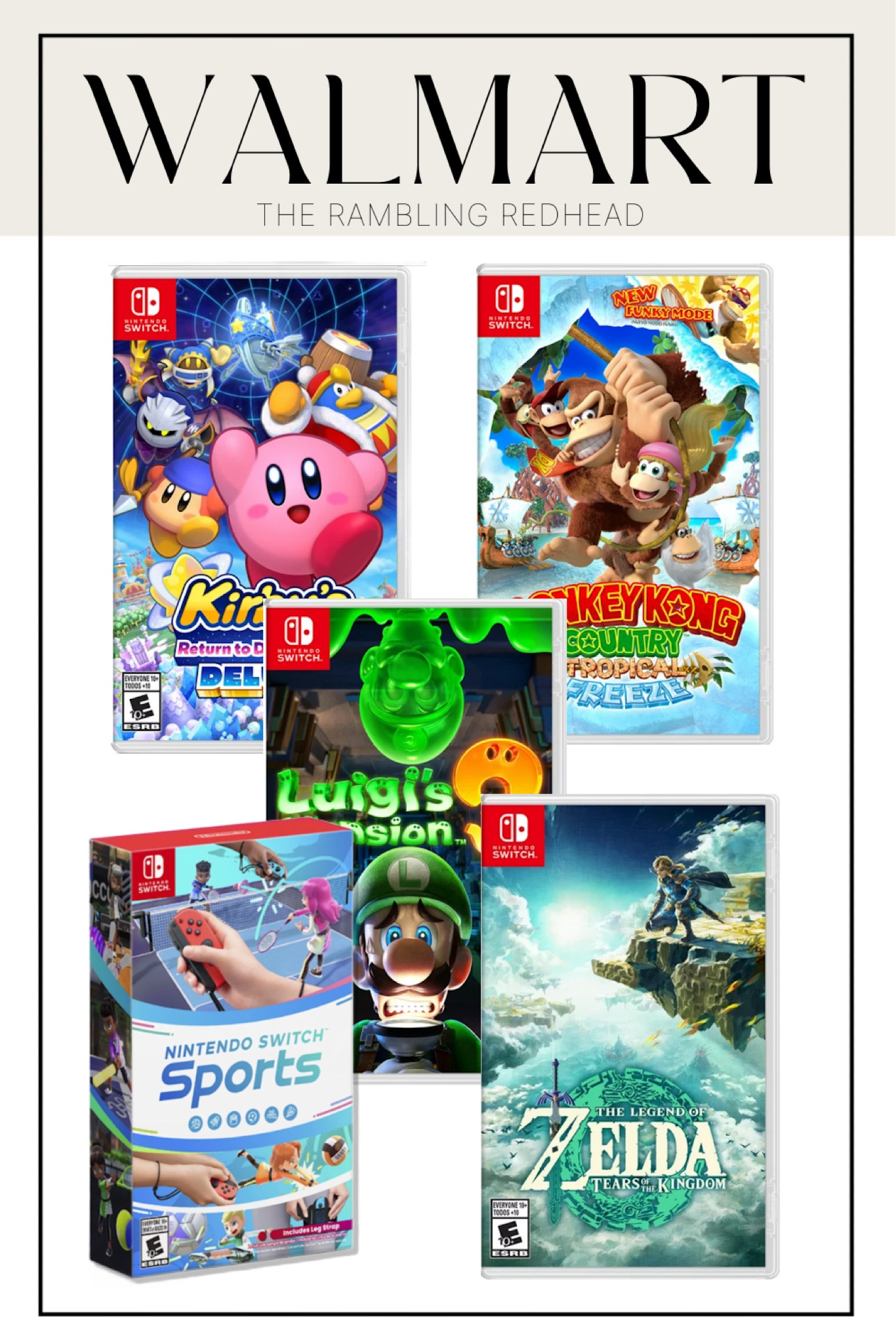 Make sure to check out Walmart for great sales this holiday season! ❤️ These super fun switch games are on sale right now! 😍 I got all of them for my kids for Christmas..but don’t tell them! 😉🤫   

#walmartpartner #IYWYK #WalmartFinds @walmart

#LTKGiftGuide #LTKHoliday #LTKCyberWeek