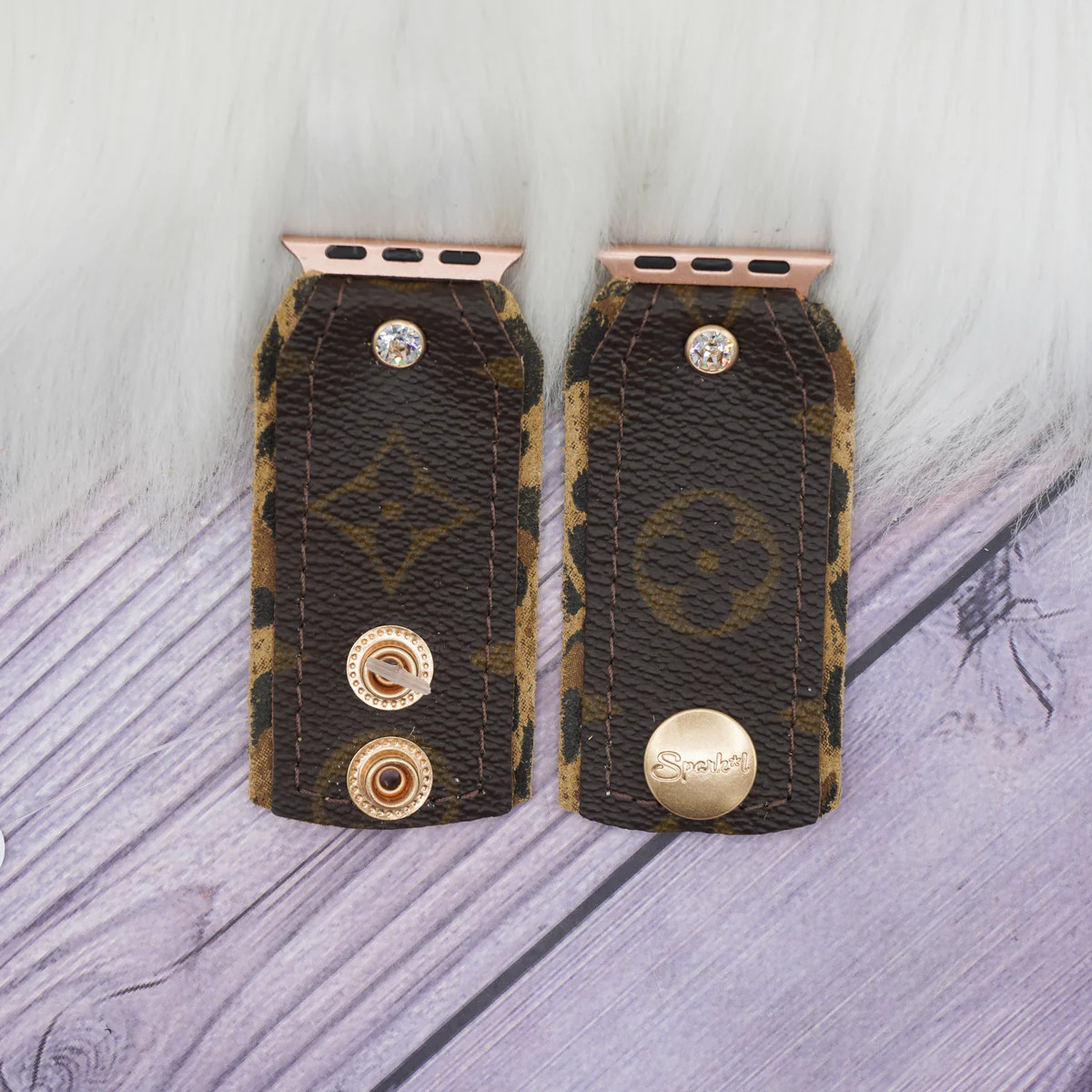 Ready to Ship - (XXS) Bow Band in Lv Monogram (Apple Watch 38/40/41mm) | Sparkl