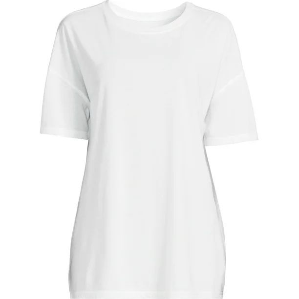 Joyspun Women's Boyfriend Sleep T-Shirt with Short Sleeves, Sizes XS to 3X | Walmart (US)