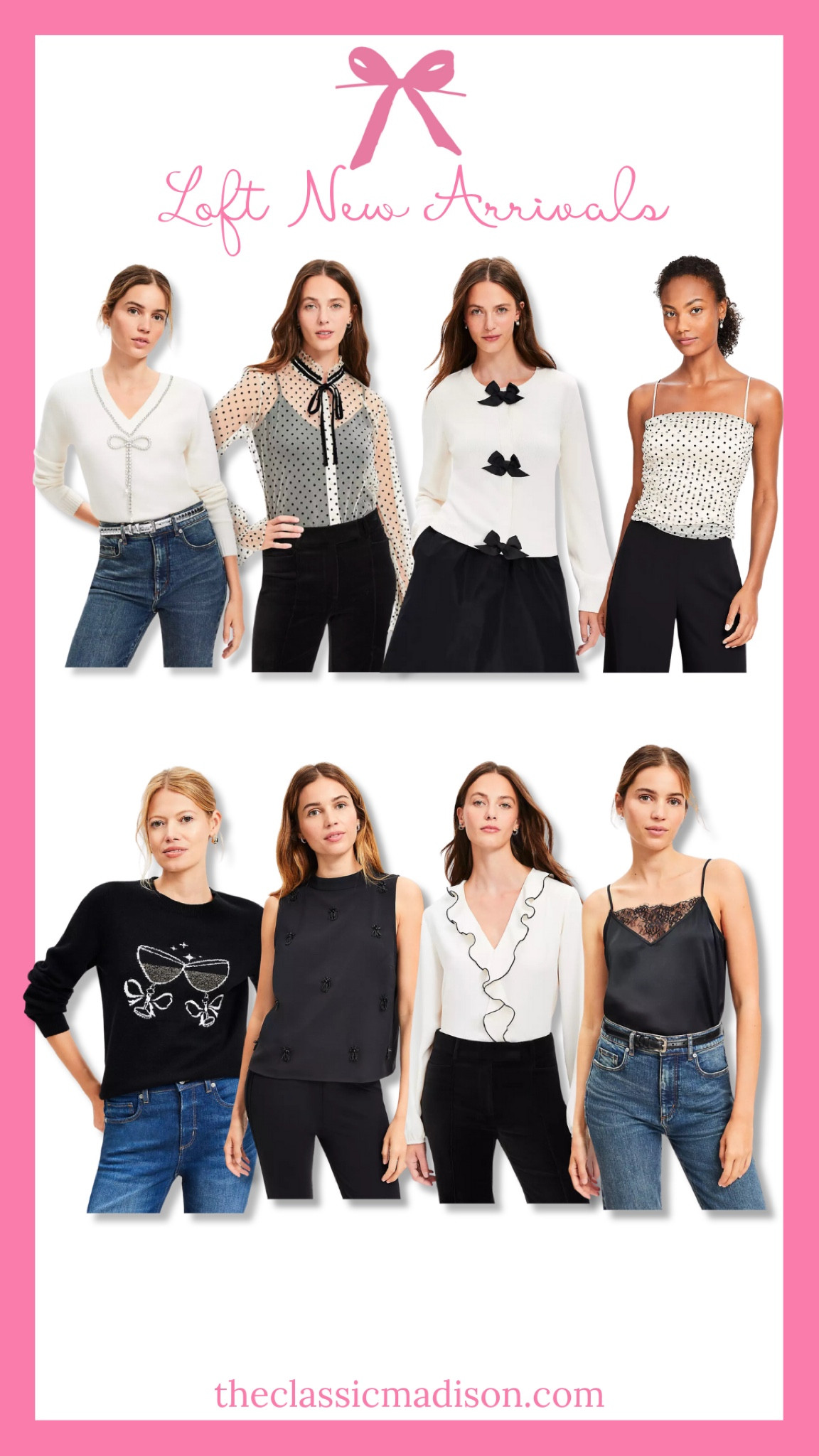 🎀 Elegant and timeless: these new arrivals from Loft are perfect for creating sophisticated winter looks. From polished blouses to cozy sweaters, build your dream capsule wardrobe today! #LoftStyle #WinterFashion #HolidayReady #ElegantLooks

#LTKSaleAlert #LTKStyleTip #LTKHoliday