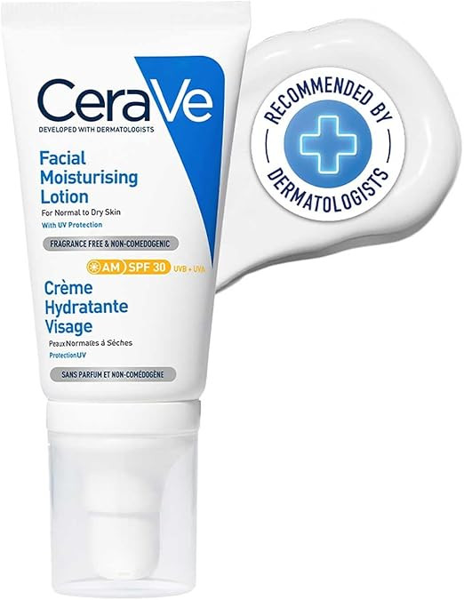 CeraVe AM Facial Moisturising Lotion SPF30 with Ceramides for Normal to Dry Skin 52ml | Amazon (UK)