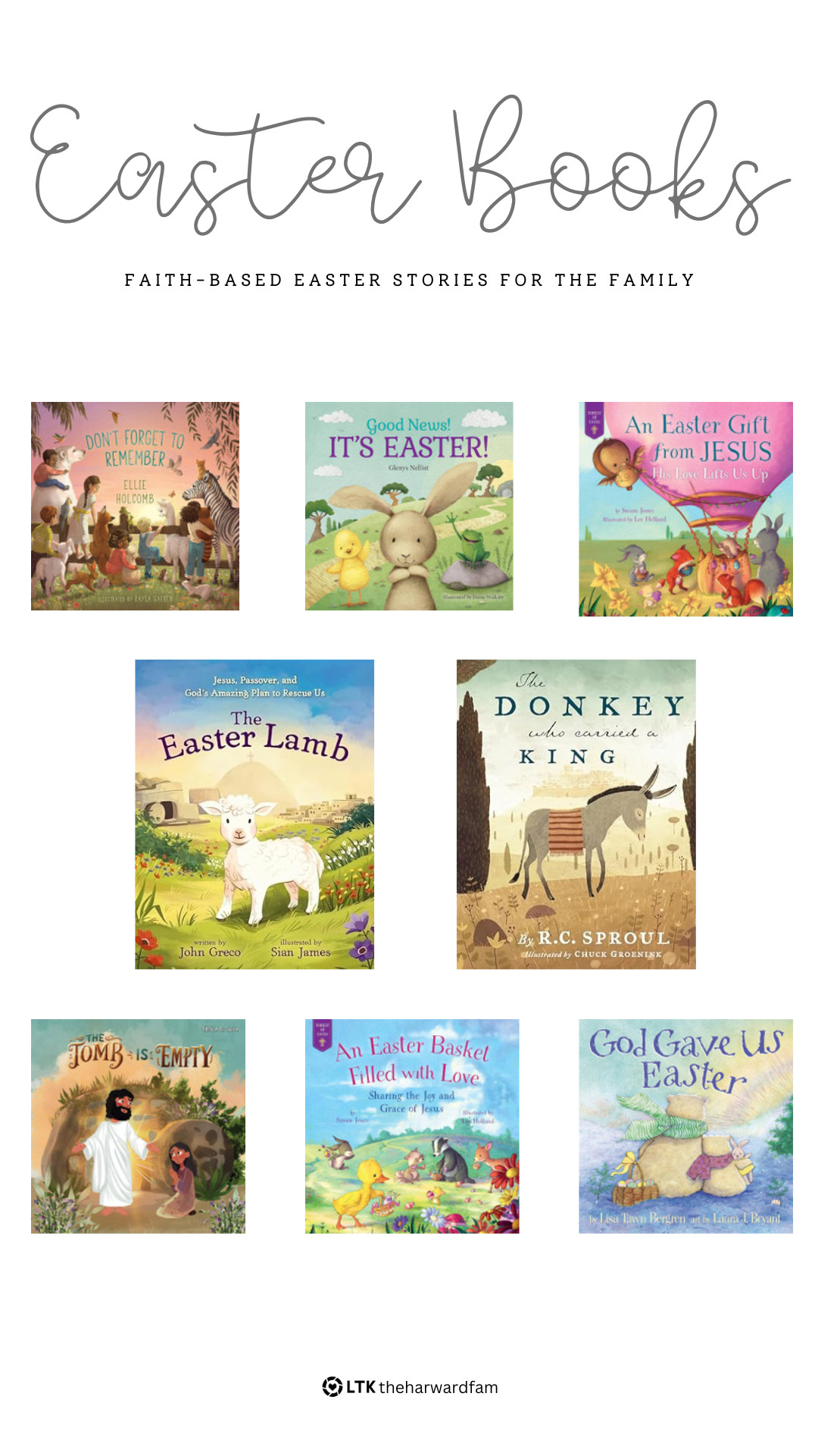 🌸 This Easter, share the true meaning of the season with your little ones. These faith-filled books offer simple, heartfelt stories about Jesus’ love, sacrifice, and the hope of resurrection. A beautiful way to introduce the Easter message to young hearts. 📖💖 #EasterForKids #FaithForLittleOnes #HopeInChrist 

 #LTKHome #LTKKids #LTKFamily