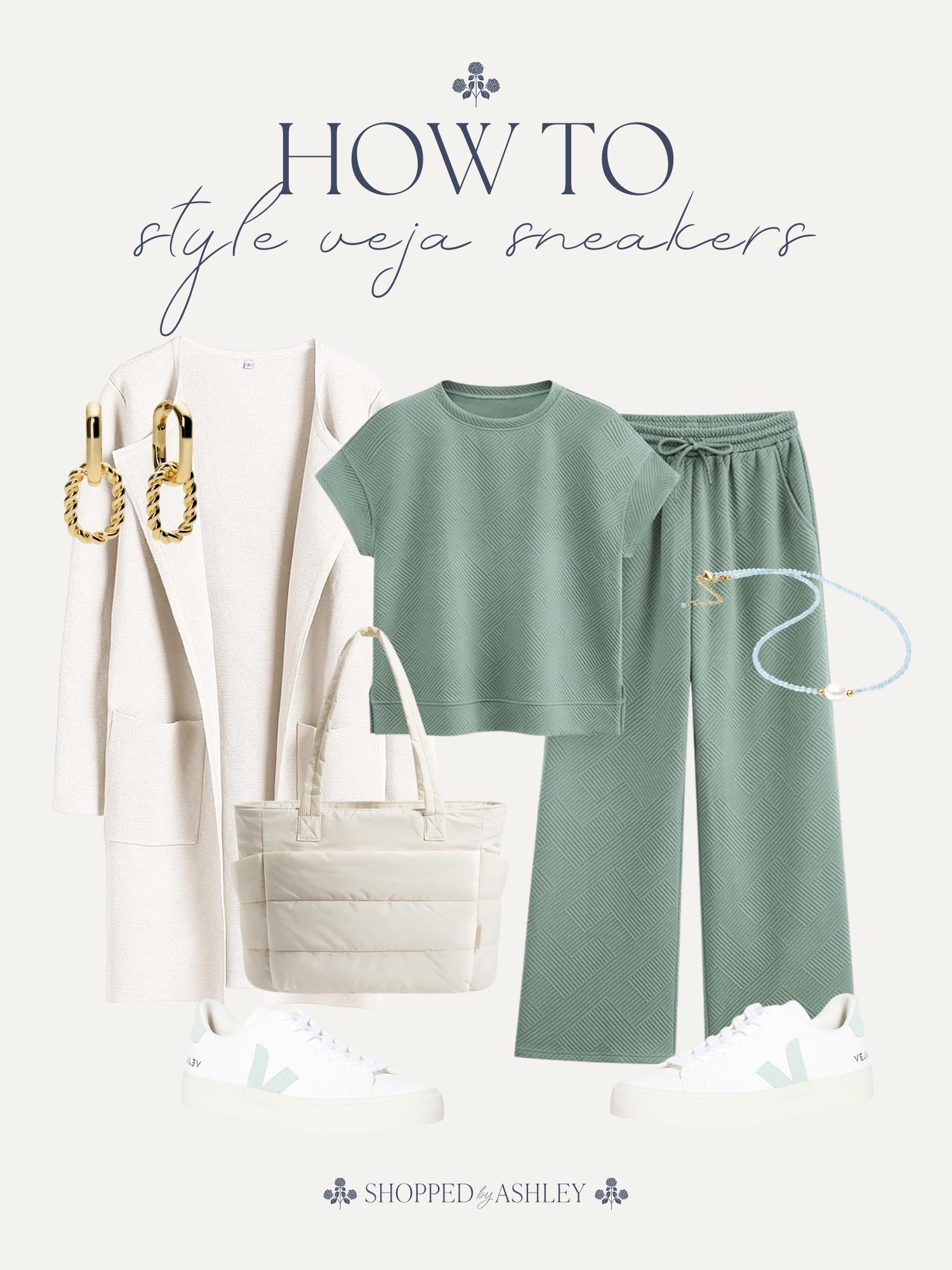 Veja sneaker styling ideas, how to style veja sneakers, how to style vejas, veja outfits

Casual style, travel outfit, everyday style, everyday outfit, Amazon fashion, Amazon style, Amazon matching set, green matching set 

#LTKStyleTip #LTKootd