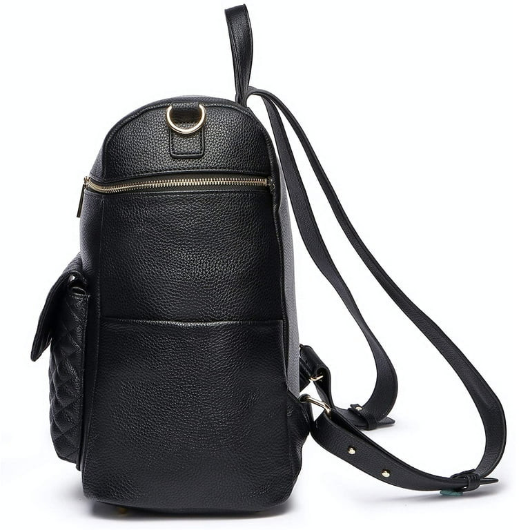 Monaco Diaper Bag Backpack by Luli Bebe - Chic Vegan Leather Diaper Bag Backpack with Large Luxur... | Walmart (US)