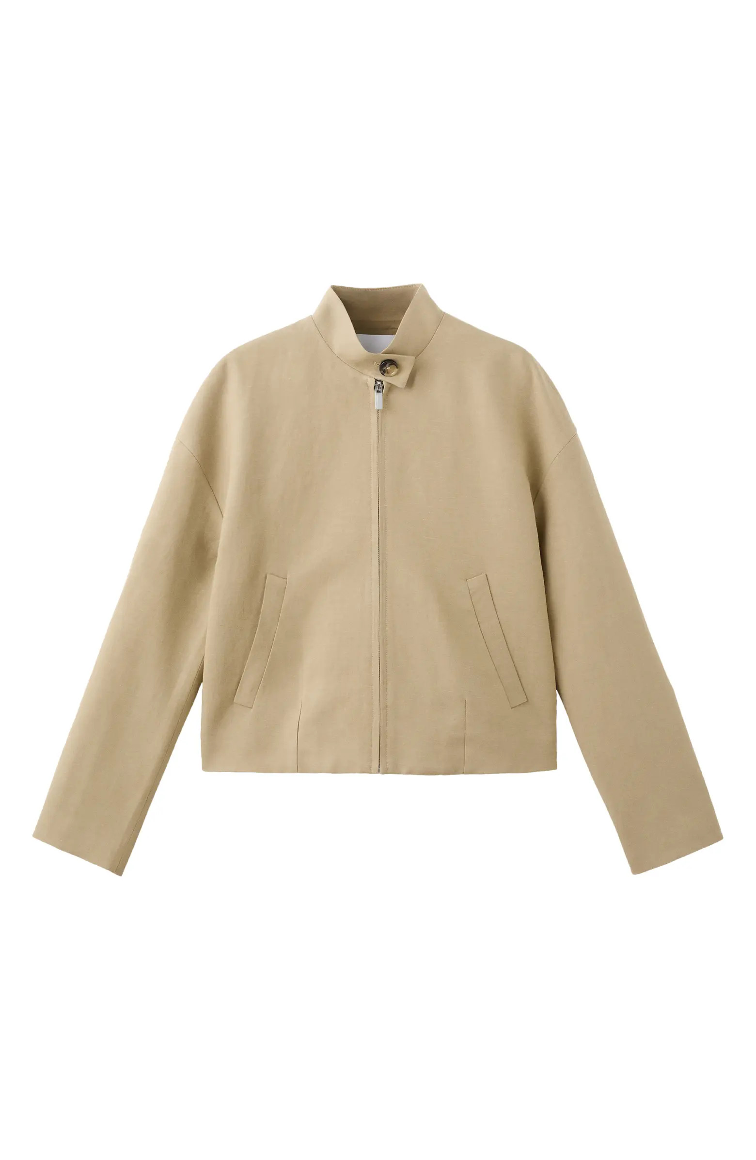 MANGO Linen Blend Jacket | Nordstrom | Nordstrom