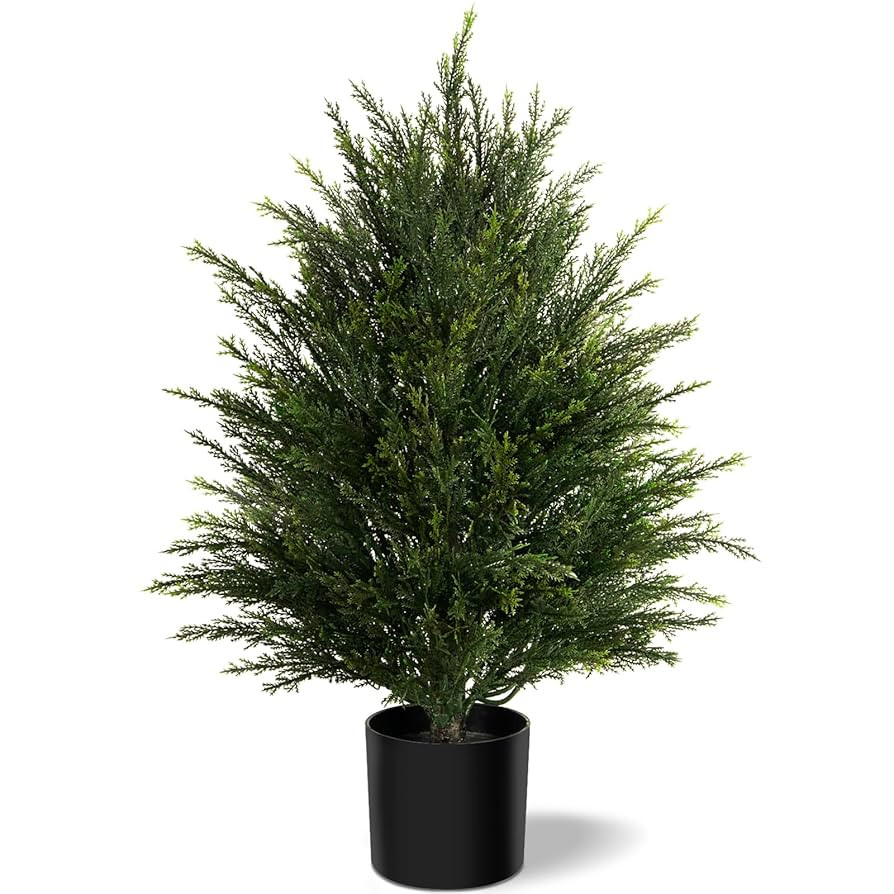2ft Artificial Topiary Ball Tree, Indoor Realistic Faux Boxwood Bush Potted Plants, Outdoor Fake ... | Amazon (US)