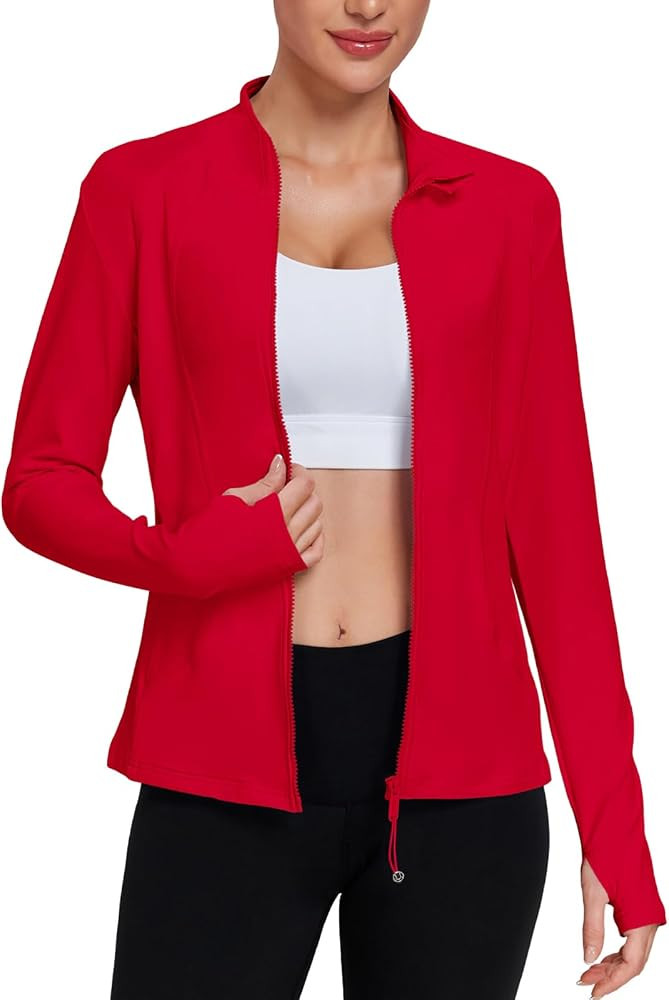 VUTRU Womens Workout Athletic Jackets Zip Up Sport Track Shirts Gym Yoga Sportswear with Pockets | Amazon (US)