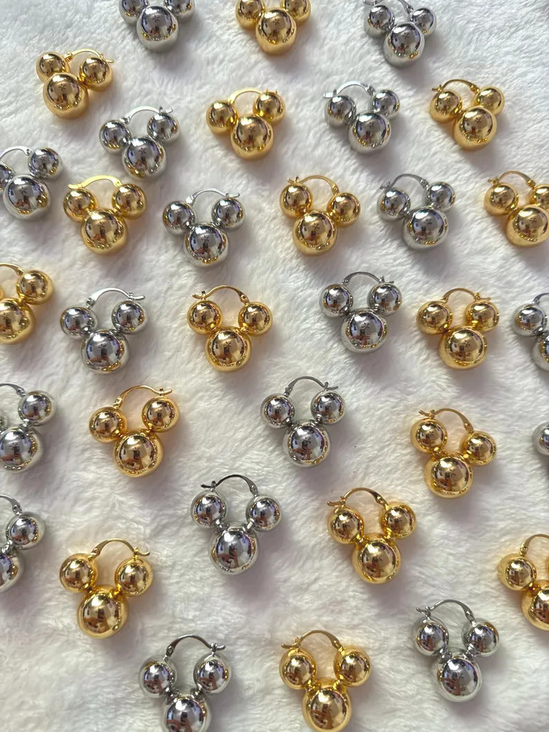 Chunky Balloon Mouse Head Earring; Mouse Head Earrings; Mickey Balloon - Etsy | Etsy (US)