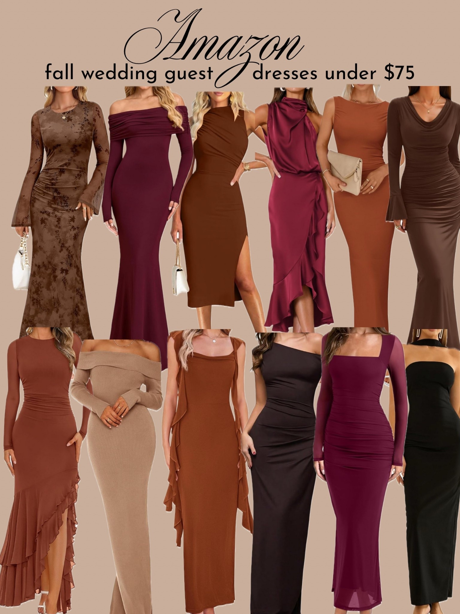 Fall wedding guest dresses under $75 on Amazon!

#LTKSeasonal #LTKWedding #LTKFindsUnder100