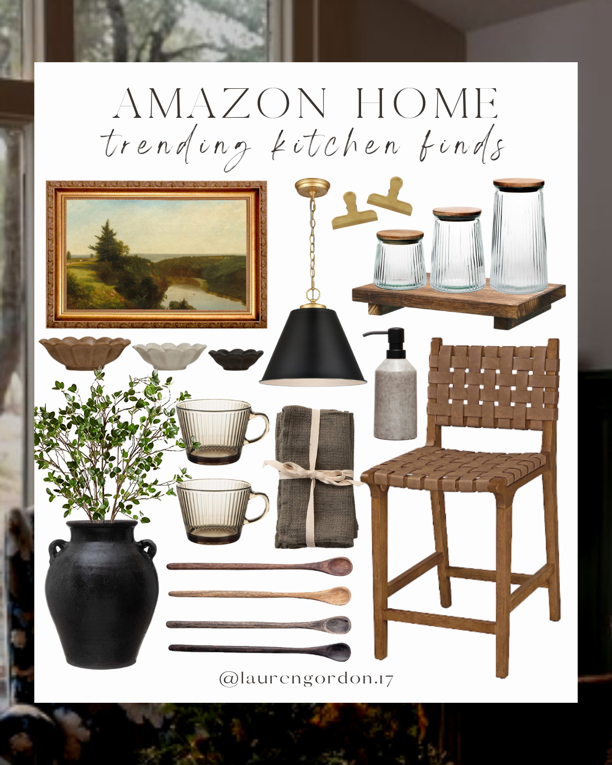 Modern home decor, modern kitchen, modern dining chair, glass storage, jars, modern glass mugs, b... | Amazon (US)