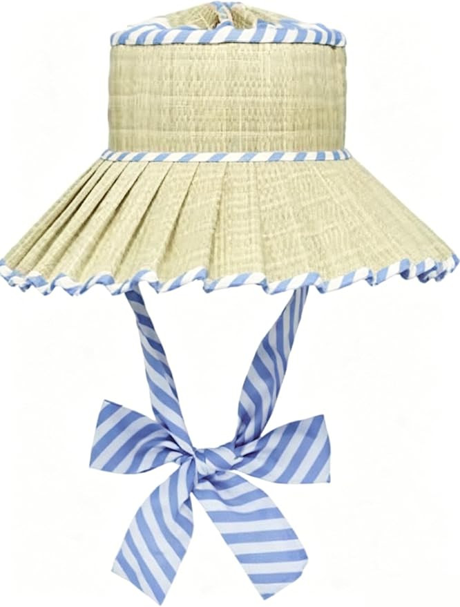 Women's Lorna Murray Hat, Reversible Straw Pleated Sun Hat, Wide Brim Foldable Casual Outdoor Bea... | Amazon (US)