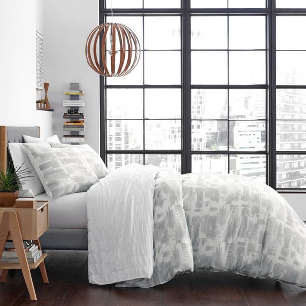 Aria Reversible Duvet Cover Set - City Scene | Target