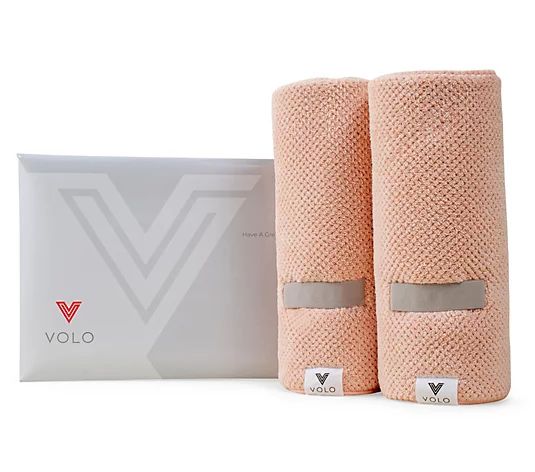 VOLO Beauty Hero Quick Dry Towel Set of 2 - QVC.com | QVC