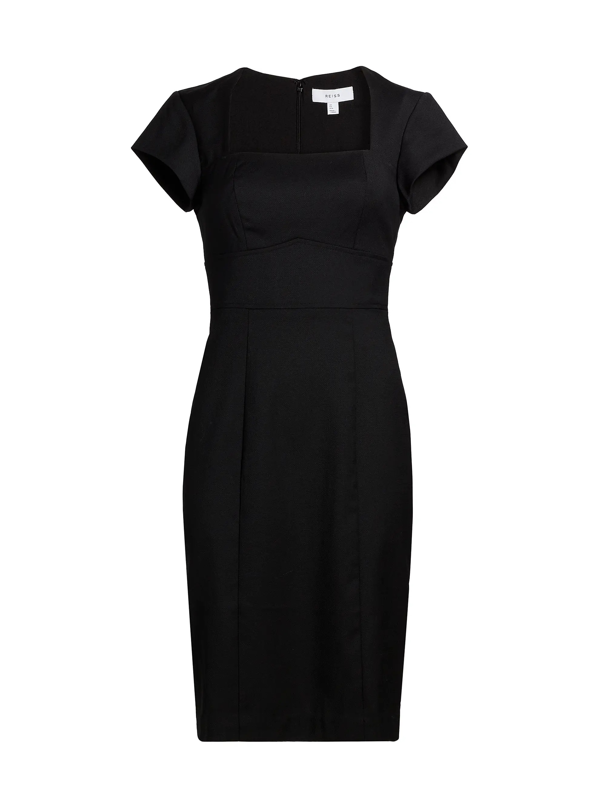 Squareneck Wool-Blend Sheath Dress | Saks Fifth Avenue