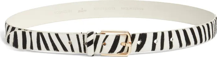Yvette Genuine Calf Hair Belt | Nordstrom