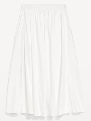 High-Waisted A-Line Midi Skirt | Old Navy (US)
