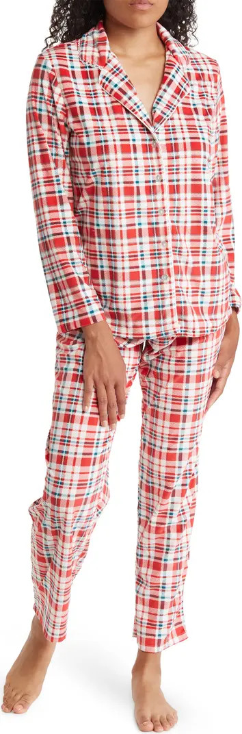 ARIA Velour Holiday Printed Pajama Set | Nordstromrack | Nordstrom Rack