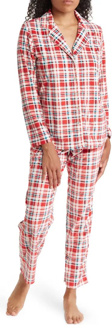 ARIA Velour Holiday Printed Pajama Set | Nordstromrack | Nordstrom Rack