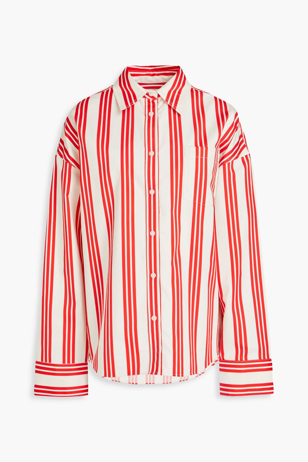 The Dylan striped cotton-poplin shirt | The Outnet (US and CA)