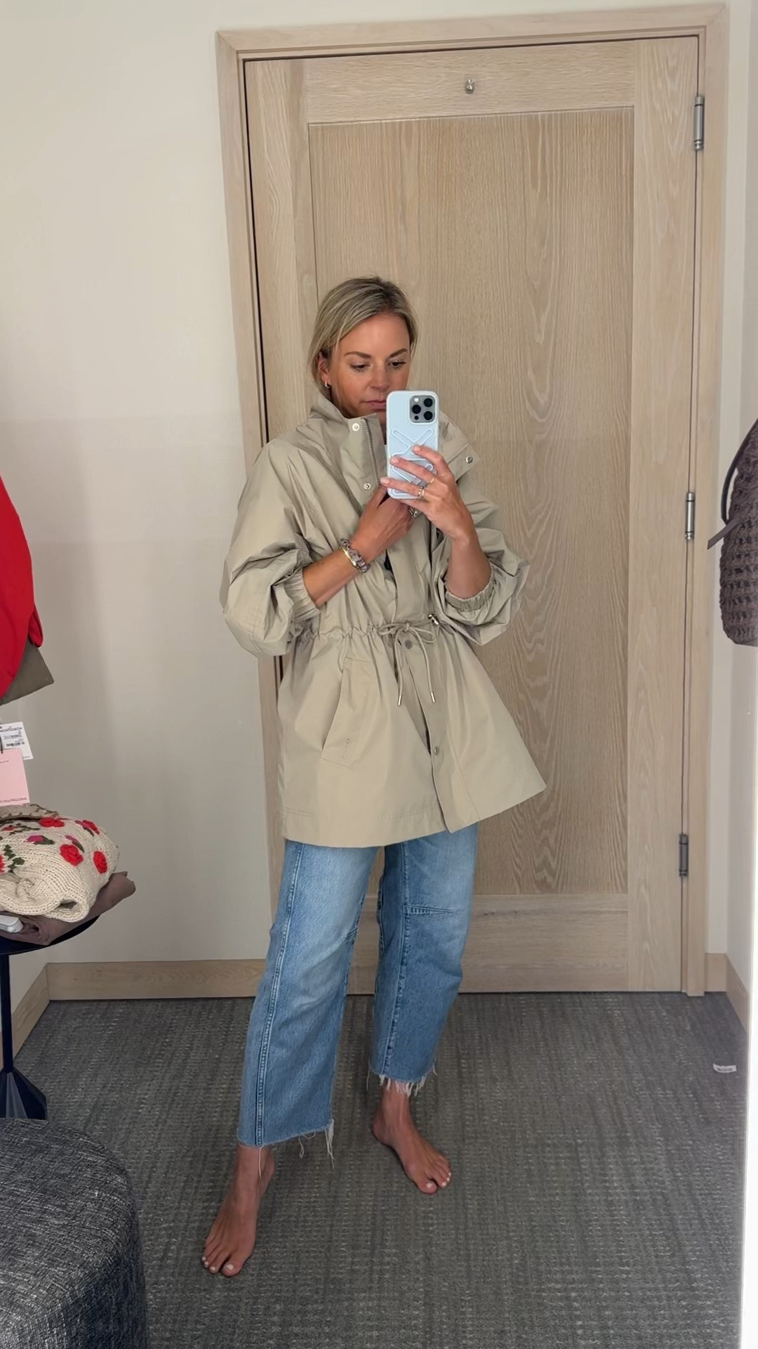 An NSale best seller restocked! Wearing a US6, but need a 4 // jeans fit tts/26R, I’m 5’5 // small tee