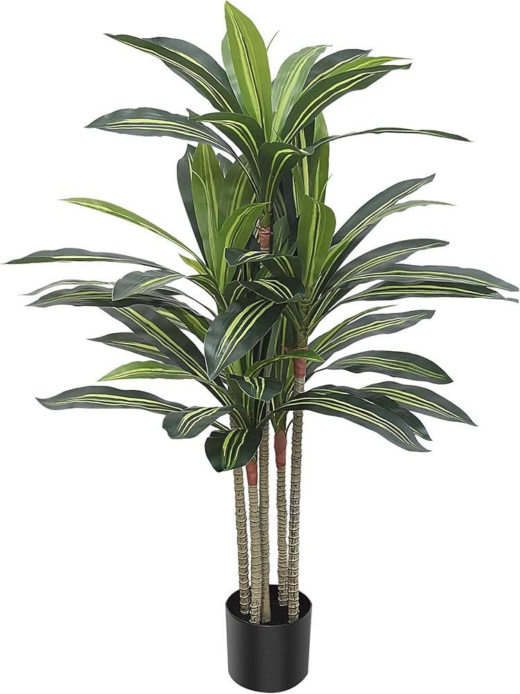 Tall Artificial Plants Indoor, Artificial Tree Dracaena no Odour,4ft- Perfect for Indoor Home Dec... | Amazon (US)