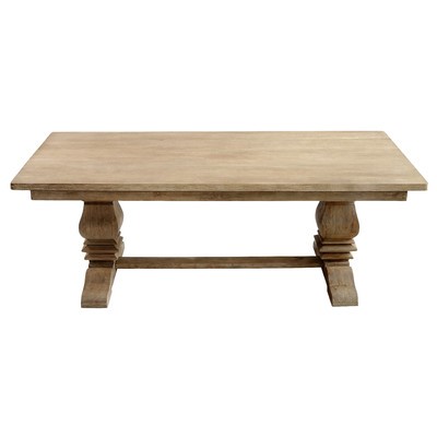 Casual Elements Santa Fe Balustrade Dining Table with a Solid Top, 7 ft | Wayfair North America