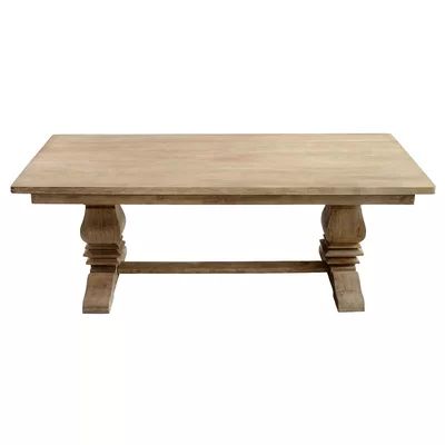 Casual Elements Santa Fe Balustrade Dining Table with a Solid Top, 7 ft | Wayfair North America
