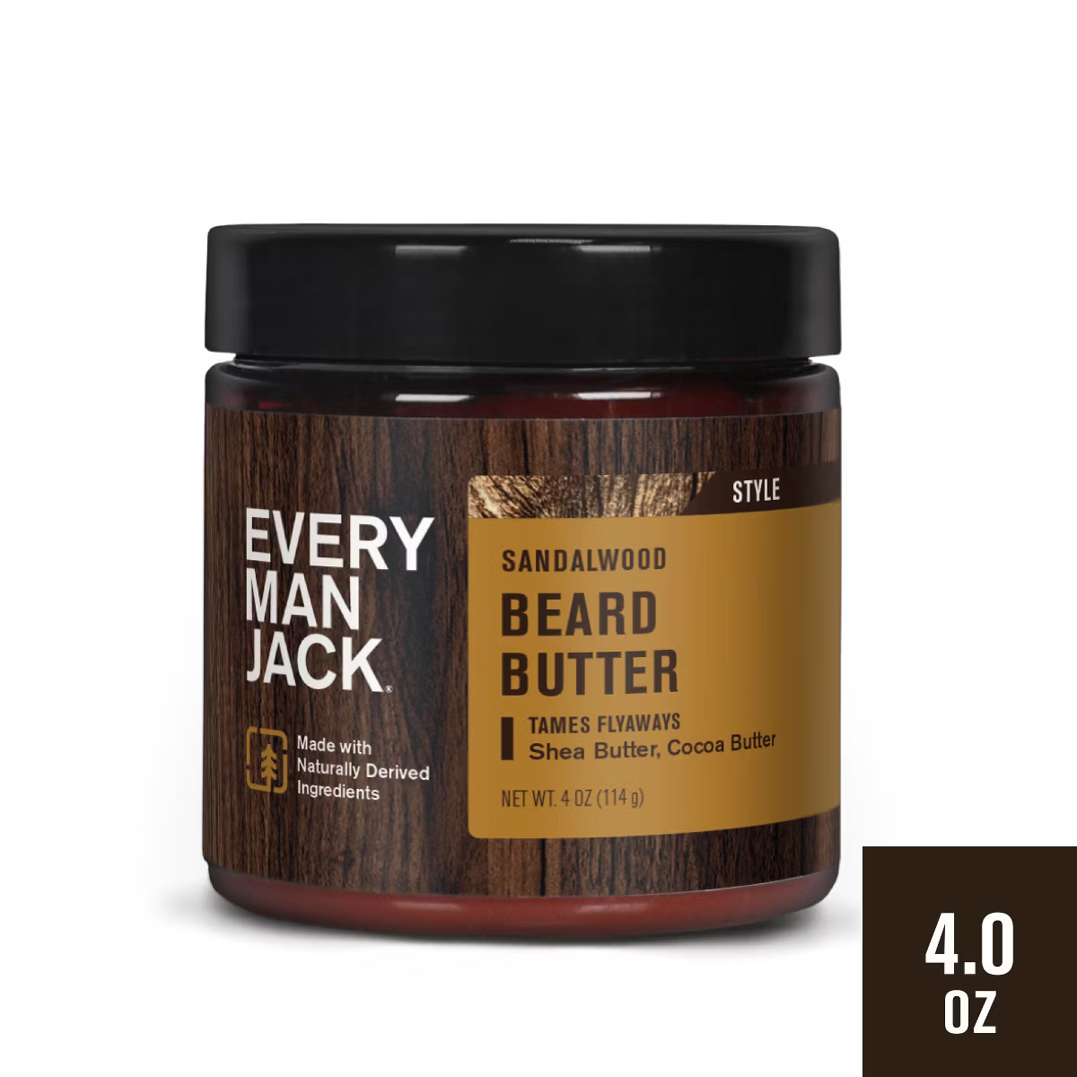 Every Man Jack Men's Moisturizing Beard Butter - Sandalwood - 4oz | Target