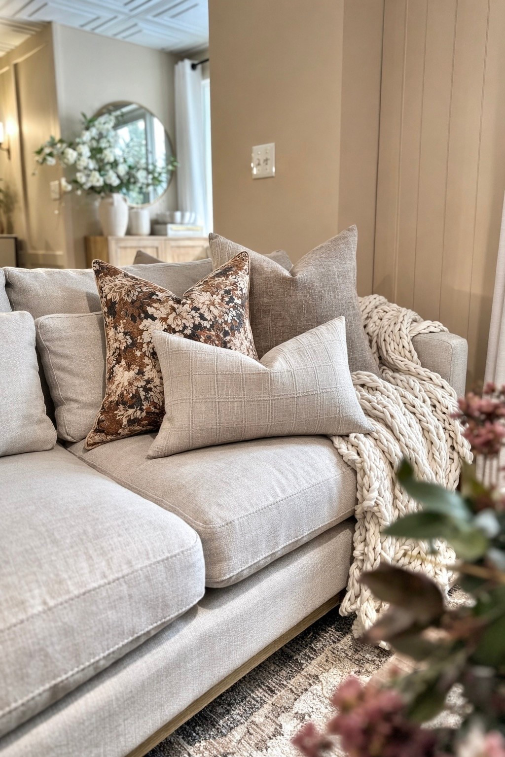 Neutral Amazon Pillow Covers for a Warm, Layered Living Room Look

Follow @farmtotablecreations on Instagram for more home decor inspiration.

These Amazon pillow covers are such an easy way to elevate a sectional without replacing your entire setup. I love mixing one bold floral with a soft solid and a neutral lumbar in front to create that full, designer layered look. The textures add depth while still keeping everything warm and cohesive.

Perfect for refreshing your living room for the season — just swap the covers and you instantly change the feel of the space.

#amazonhome #amazonpillows #pillows #sectional #livingroomdecor #livingroomstyle #homedecor #throwpillows #neutraldecor #amazonfinds

#LTKHome #LTKSaleAlert