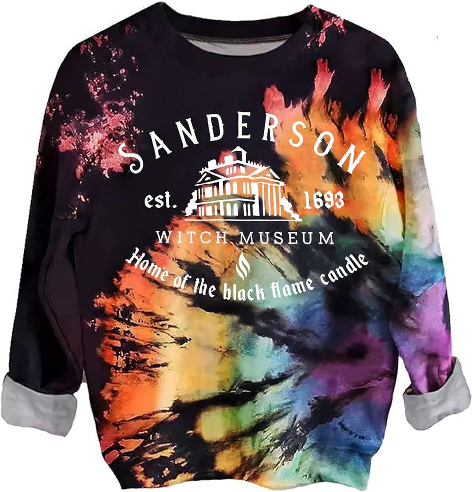 Halloween Sweatshirt for Women Sanderson Sisters Pullover Tops Funny Hocus Pocus Graphic Shirt Blous | Amazon (US)
