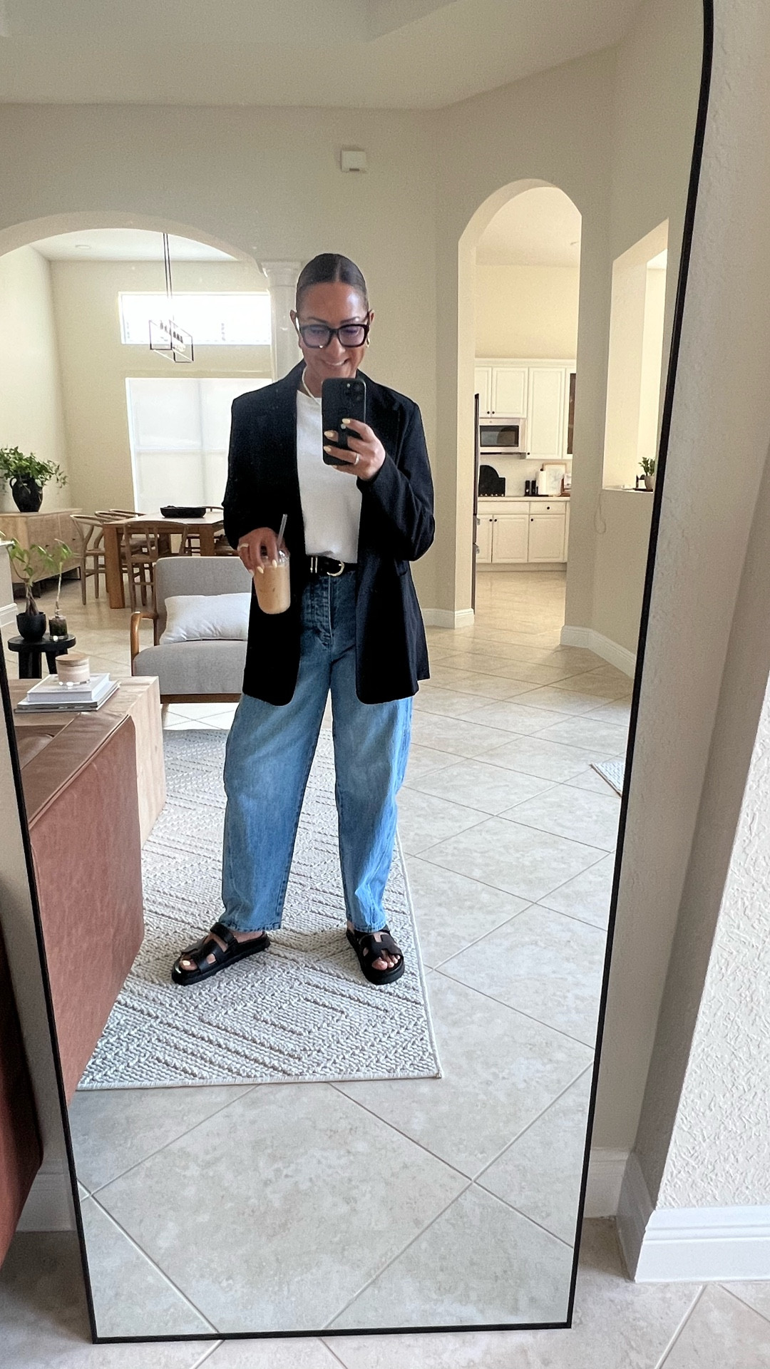 Building an outfit.
Started the outfit with a Basic T-shirt and Jeans, then decided to go black belt , basic blazer and sandals.

#LTKFindsUnder100 #LTKStyleTip #LTKFindsUnder50