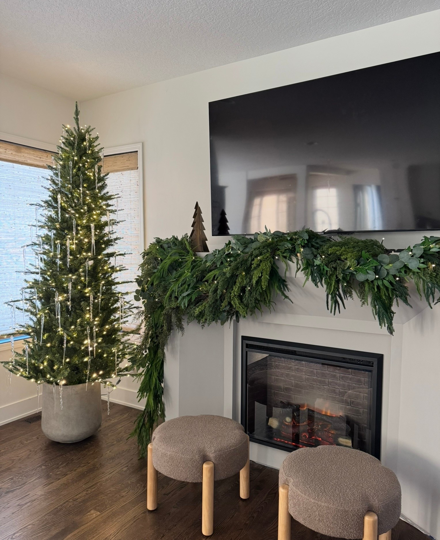 My favorites for a classic Christmas look. 
Christmas decor, garland, Christmas garland, fireplace, fireplace garland, Christmas tree, ottoman, ottomans, neutral, neutral decor, Ralph Lauren, Ralph Lauren Christmas 

#LTKHoliday #LTKSeasonal #LTKHome